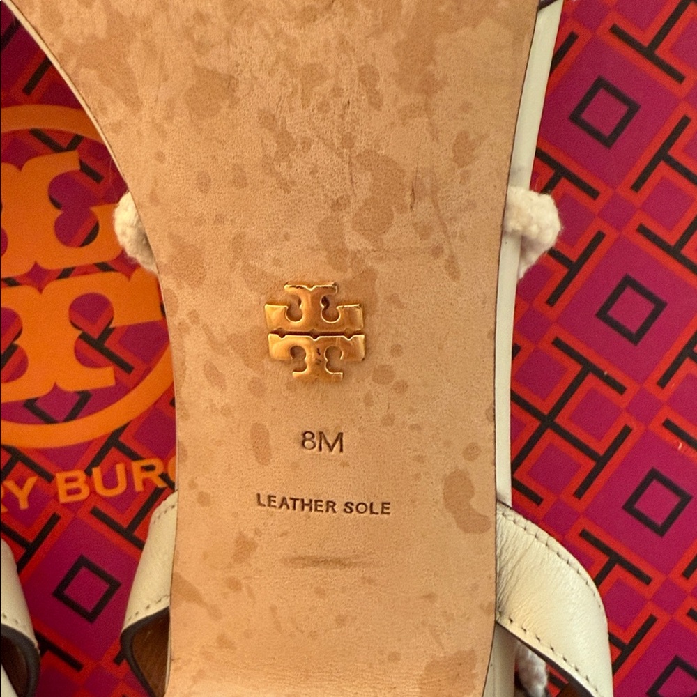 Tory Burch White Rope Fringe Sandal - Picture 5 of 7